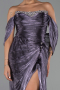 Long Lavender Chiffon Evening Dress ABU6306