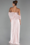 Long Powder Color Chiffon Evening Dress ABU6306