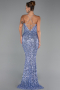 Long Indigo Scaly Evening Dress ABU6321