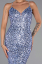 Long Indigo Scaly Evening Dress ABU6321