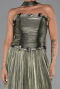 Long Olive Drab Chiffon Evening Dress ABU6322