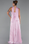 Long Powder Color Chiffon Evening Dress ABU6322