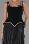 Long Black Chiffon Evening Dress ABU6323