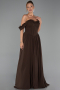 Long Brown Chiffon Prom Gown ABU6325