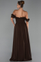 Long Brown Chiffon Prom Gown ABU6325
