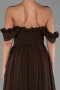 Long Brown Chiffon Prom Gown ABU6325