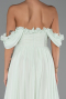 Long Mint Chiffon Prom Gown ABU6325