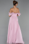 Long Powder Color Chiffon Prom Gown ABU6325