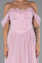 Long Powder Color Chiffon Prom Gown ABU6325