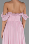 Long Powder Color Chiffon Prom Gown ABU6325