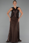 Long Brown Evening Dress ABU6326