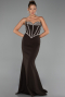 Long Brown Evening Dress ABU6327