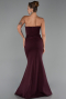 Long Cherry Colored Evening Dress ABU6327