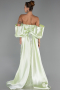 Mint Long Beaded Evening Dress ABU5169