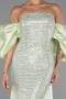 Mint Long Beaded Evening Dress ABU5169