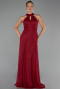 Long Burgundy Dantelle Evening Dress ABU6313