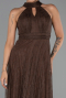 Long Brown Dantelle Evening Dress ABU6313