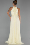 Long Yellow Dantelle Evening Dress ABU6313