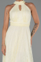 Long Yellow Dantelle Evening Dress ABU6313
