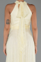Long Yellow Dantelle Evening Dress ABU6313