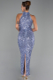 Indigo Long Evening Dress ABK2474