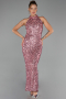 Powder Color Long Evening Dress ABK2474