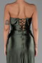 Long Olive Drab Prom Gown ABU4944