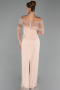 Gold Long Beaded Evening Dress ABU5550