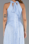 Long Light Blue Dantelle Evening Dress ABU6313