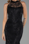 Long Black Dantelle Evening Dress ABU6332