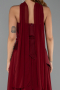 Burgundy Long Chiffon Prom Gown ABU6042