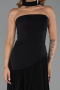 Black Long Chiffon Prom Gown ABU6042