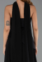 Black Long Chiffon Prom Gown ABU6042