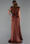 Light Brown Long Satin Evening Dress ABU2133