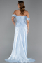 Light Blue Long Chiffon Evening Dress ABU5974