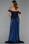 Navy Blue Long Chiffon Evening Dress ABU5974
