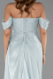 Mint Long Chiffon Evening Dress ABU5974