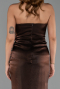 Long Dark Brown Chiffon Evening Dress ABU6336