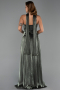 Dark Khaki Long Chiffon Prom Gown ABU5957