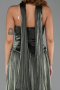 Dark Khaki Long Chiffon Prom Gown ABU5957