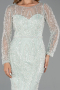Mint Long Beaded Evening Dress ABU5649