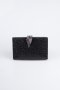 Black Patterned Night Bag KC713