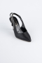 Black Laser Cut Stiletto MJ4102