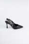 Black Laser Cut Stiletto MJ4102