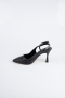 Black Laser Cut Stiletto MJ4102