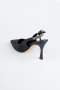 Black Laser Cut Stiletto MJ4102