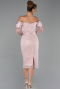 Midi Powder Color Beaded Party Dress ABK2663
