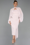 Midi Powder Color Party Dress ABK2664
