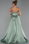 Long Mint Satin Evening Dress ABU6293