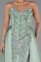 Long Mint Satin Evening Dress ABU6293